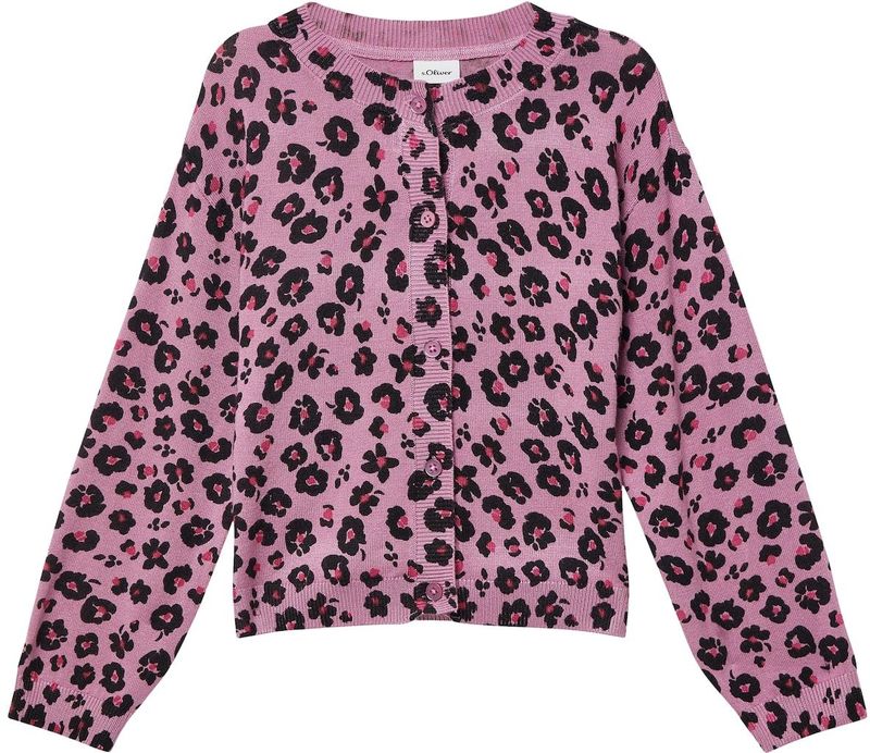 Vest - Gebreide Truien - Zachte Viscosemix - Losse Pasvorm - Charmante All-over Print