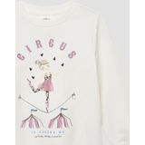Sweatshirt - Glitterprint - Normale Pasvorm - Schipperstruien