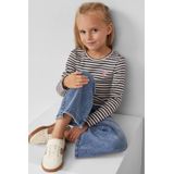 T-shirt - Slim-fit - Lange Mouwen - Glinsterende Strepen - Ronde Halslijn