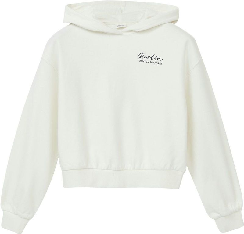 Sweatshirt - Geborstelde Capuchontrui - Oversized Model - Met Print - Voor Kinderen