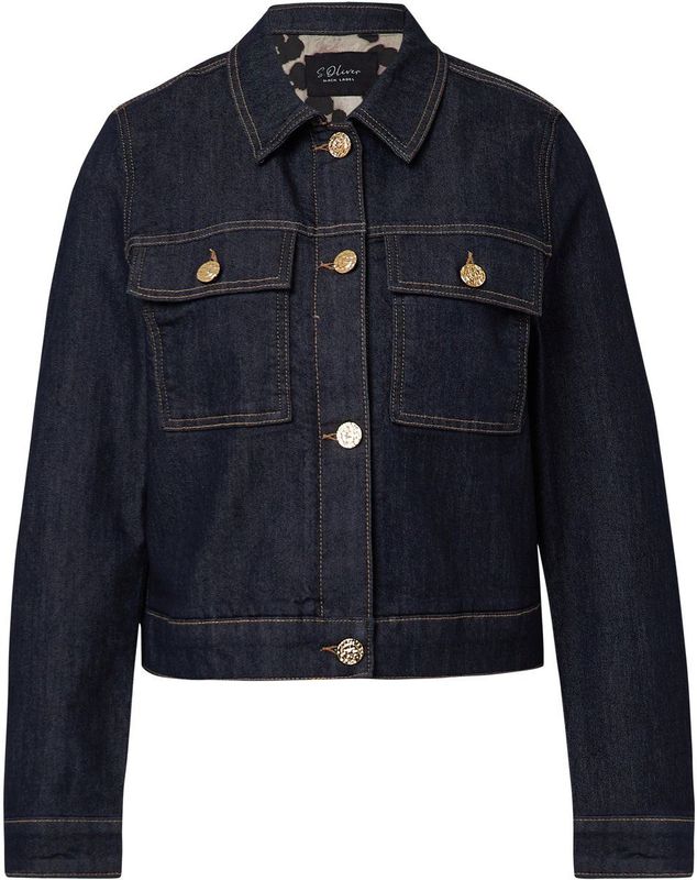 Binnenjas - Denim Jack - Met Luipaardvoering