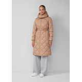 s.Oliver BLACK LABEL - Gewatteerde Lange Jas - Regular Fit - Met Tweewegritssluiting