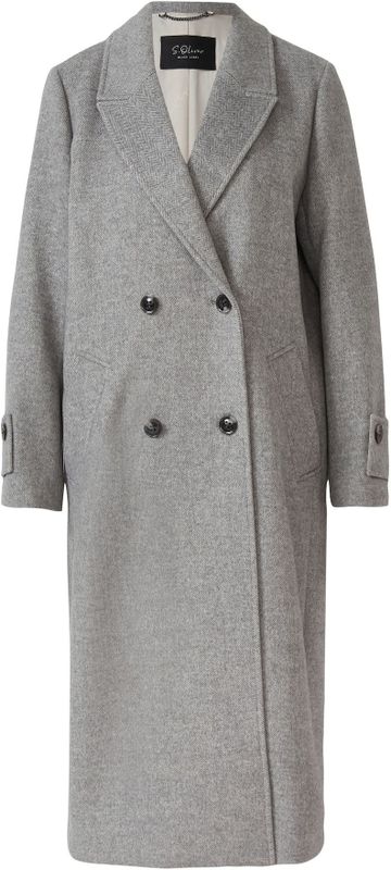 s.Oliver - Outdoor-Mantel - Wolblend - Gevoerd - Normale Pasvorm