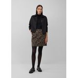 s.Oliver - Minirok - Luipaardprint - Hoge Taille - Normale Pasvorm