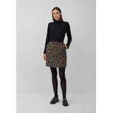 Rok - Luipaardprint - Hoge Taille - Normale Pasvorm - Onderrokken