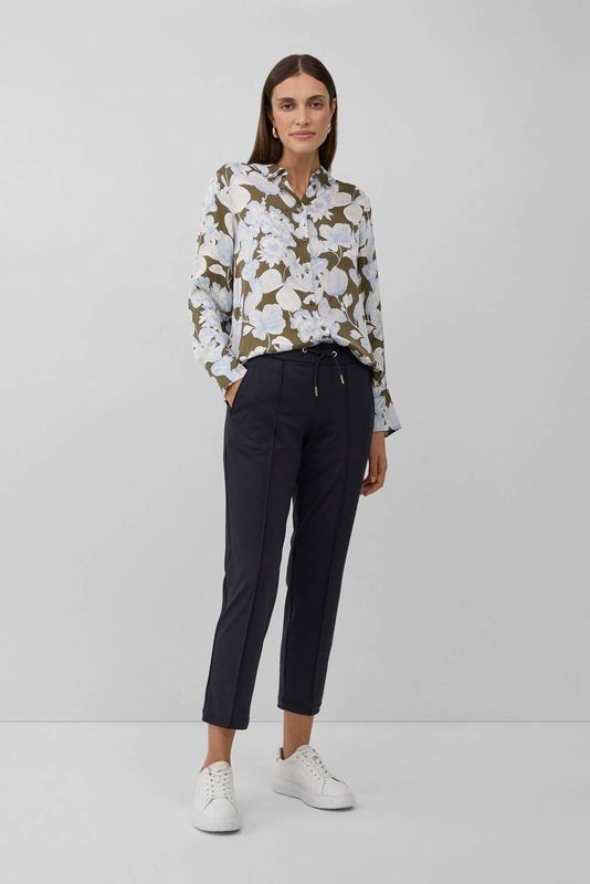 Broek - Elastische Jogpants - Slanke Pasvorm - Enkellengte - Middelhoge Tailleband