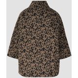 Loose fit jack met luipaardprint