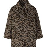 Loose fit jack met luipaardprint