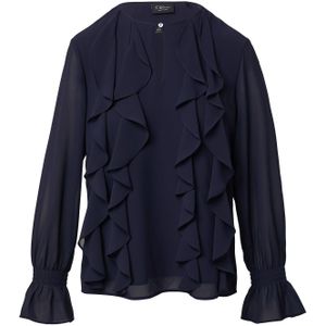 s.Oliver - Blouse - Chiffon - Met Ruches - Lange Mouwen