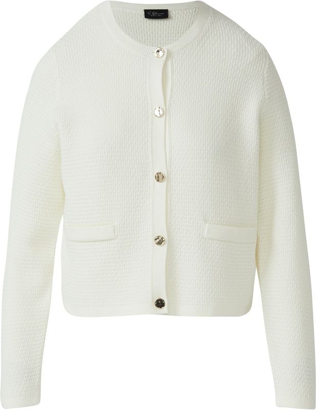 Vest - Katoenmix - Ronde Hals - Elegante Knoopsluiting - Cardigan