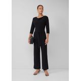 s.Oliver BLACK LABEL - Jumpsuit - Regular Fit - Effen - Cascadehals