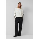 Gebreide Trui - Colourblock - Vleermuismouwen - Boothals - Regular Fit