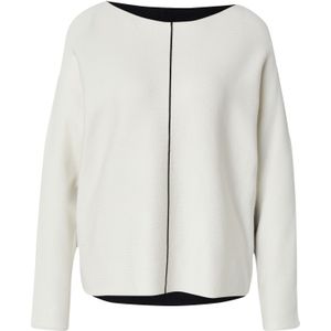 Gebreide Trui - Colourblock - Vleermuismouwen - Boothals - Regular Fit