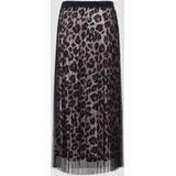 Rok - Luipaardprint - Midilengte - Strokenrok