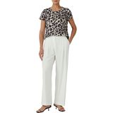 s.Oliver BLACK LABEL - Blouse - Zwart - Korte Mouwen - Met Print All-over