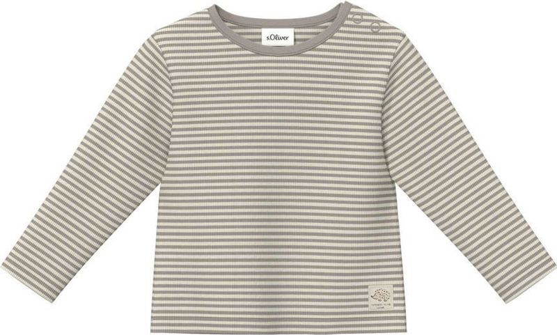 T-shirt - Gestreept - Lange Mouwen - Zachte Geribde Katoenmix