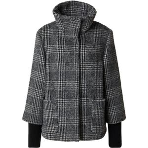 s.Oliver BLACK LABEL - Regular Fit Jack - Damesjack - All-over Motief - Lange Ribgebreide Manchetten