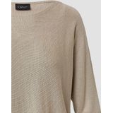 Gebreide Pullover - Met Glitters - 3/4 Vleermuismouwen - Boothals