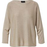 Gebreide Pullover - Met Glitters - 3/4 Vleermuismouwen - Boothals