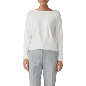 Gebreide Trui - U-halslijn - Vleermuismouwen - Regular Fit