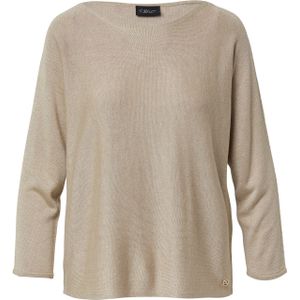Gebreide Pullover - Met Glitters - 3/4 Vleermuismouwen - Boothals