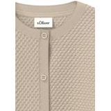 Vest - Ronde Hals - Katoenmix - Gebreid Patroon