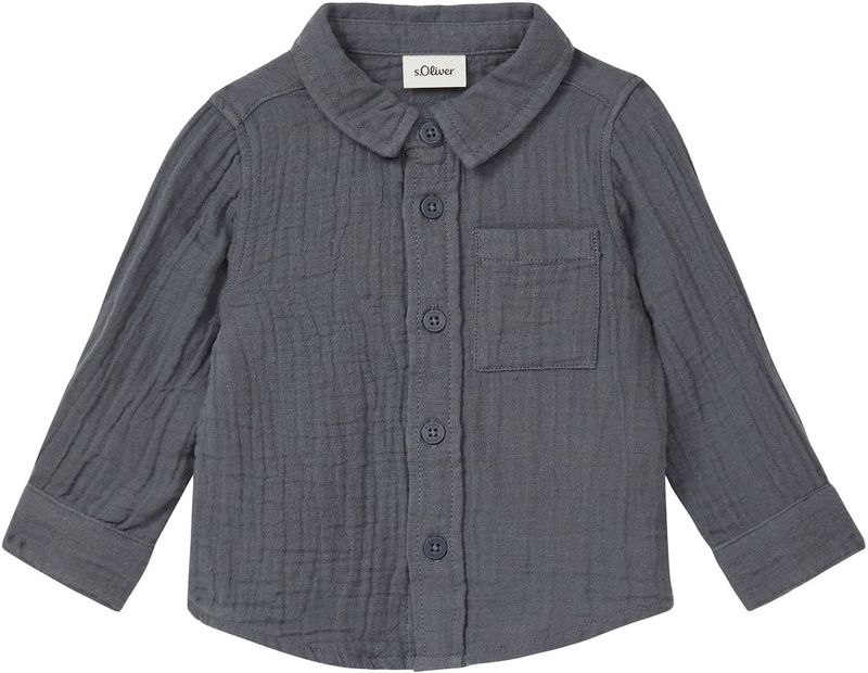 Shirt - Katoen - Overhemd - Met Slimme Kraag - Normale Pasvorm - Lange Mouwen