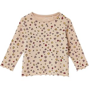 T-shirt - Lange Mouwen - Katoenmix - Normale Pasvorm - Ronde Hals