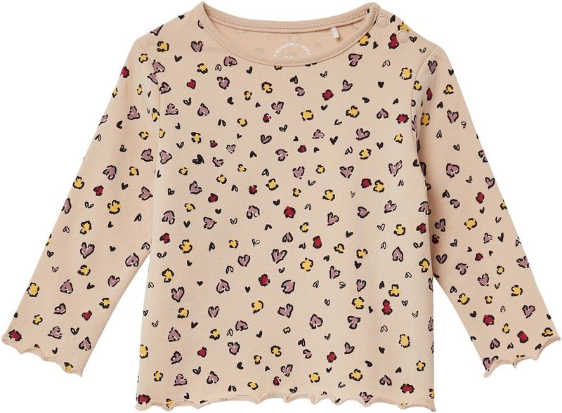 T-shirt - Lange Mouwen - Katoenmix - Normale Pasvorm - Ronde Hals