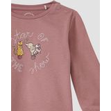 T-shirt - Zacht Katoenen Jersey - Glitterprint - Met Drukknopen