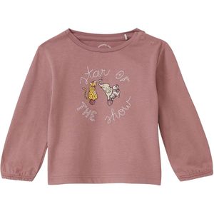 T-shirt - Zacht Katoenen Jersey - Glitterprint - Met Drukknopen