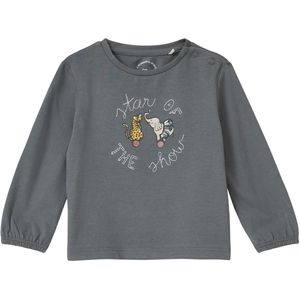 T-shirt - Zacht Katoenen Jersey - Glitterprint - Met Drukknopen