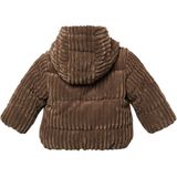 Buitenjas - Unisex - Corduroy - Met Fleece Voering - Vaste Capuchon