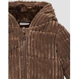 Buitenjas - Unisex - Corduroy - Met Fleece Voering - Vaste Capuchon