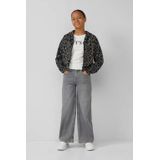 s.Oliver Junior jeansbroek, brede pijpen, grijs, 134