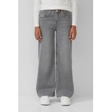 s.Oliver Junior jeansbroek, brede pijpen, grijs, 134