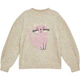 Gebreide Trui - Kattenmotief - Losvallend - Zacht - Lange Mouwen