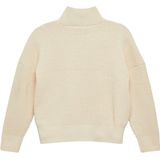 Hoodie - Beige - Zonder Capuchon - Lange Mouwen - Staande Kraag