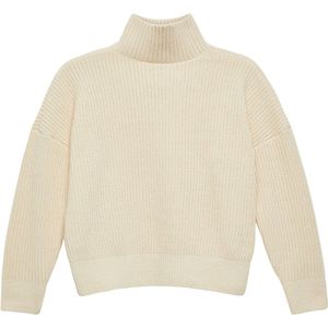 Hoodie - Beige - Zonder Capuchon - Lange Mouwen - Staande Kraag