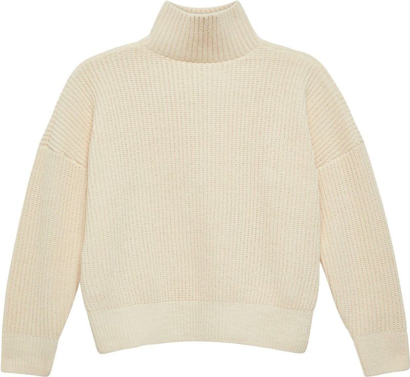 Hoodie - Beige - Zonder Capuchon - Lange Mouwen - Staande Kraag