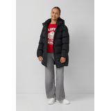 s.Oliver RED LABEL - Gewatteerde Jas - Zwart - Met Capuchon