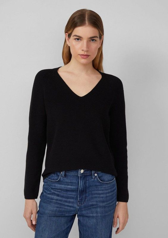 s.Oliver RED LABEL - Gebreide Pullover - Effen - Regular Fit - Katoenmix