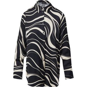Blouse - Viscose-satijn - Met Print - Lange Mouwen - Normale Pasvorm