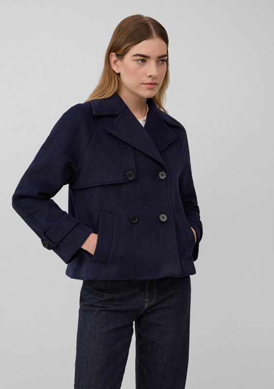 Buitenjas - Caban-stijl - Wolmix - Winterjas