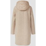 s.Oliver - Tussenmantel - Beige - Klassieke Mantel - Afneembare Capuchon
