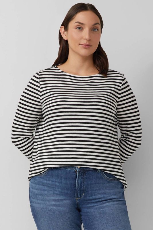 T-shirt - Langarmshirt - U-Boot-Ausschnitt - Flammgarn-Optiek