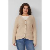 Vest - Katoenmix - Relaxte Pasvorm - V-hals - Knoopsluiting