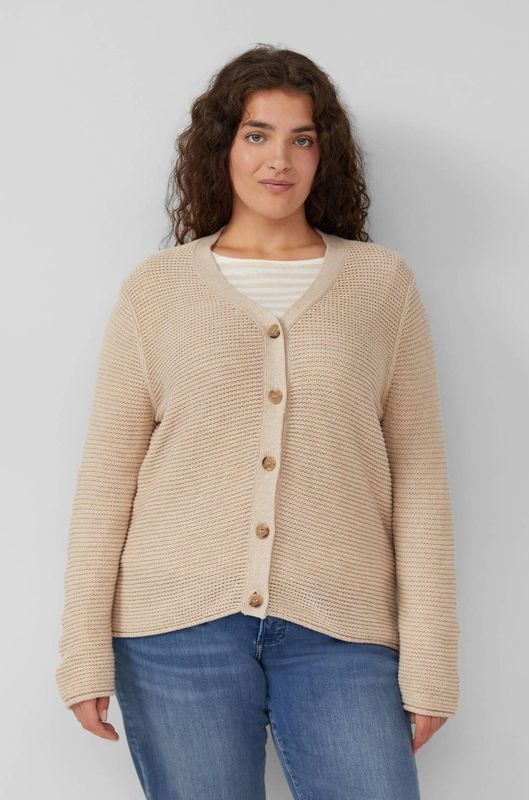 Vest - Katoenmix - Relaxte Pasvorm - V-hals - Knoopsluiting