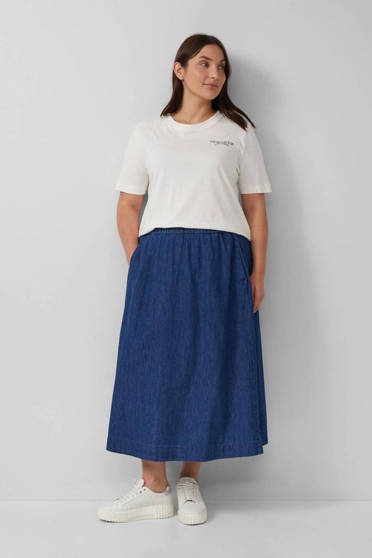 Rok - Midi Denim - Spijkerrok