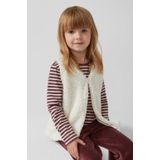 Gilet - Teddy-pluche - Glittereffect - V-hals